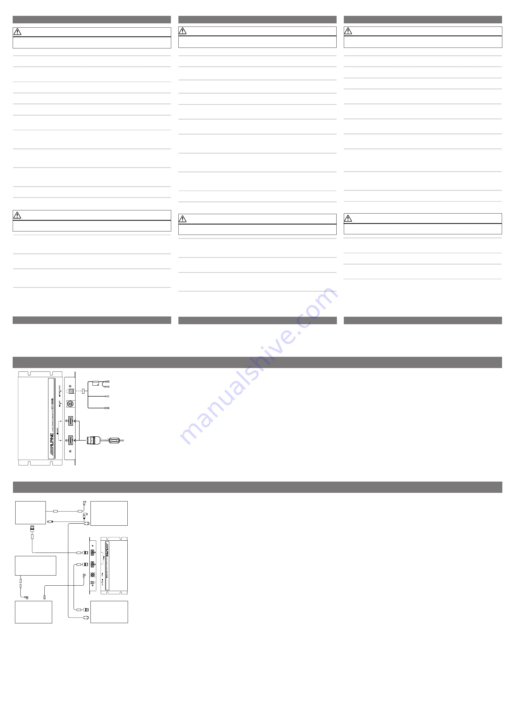 Alpine KCI-500B Owner'S Manual Download Page 2