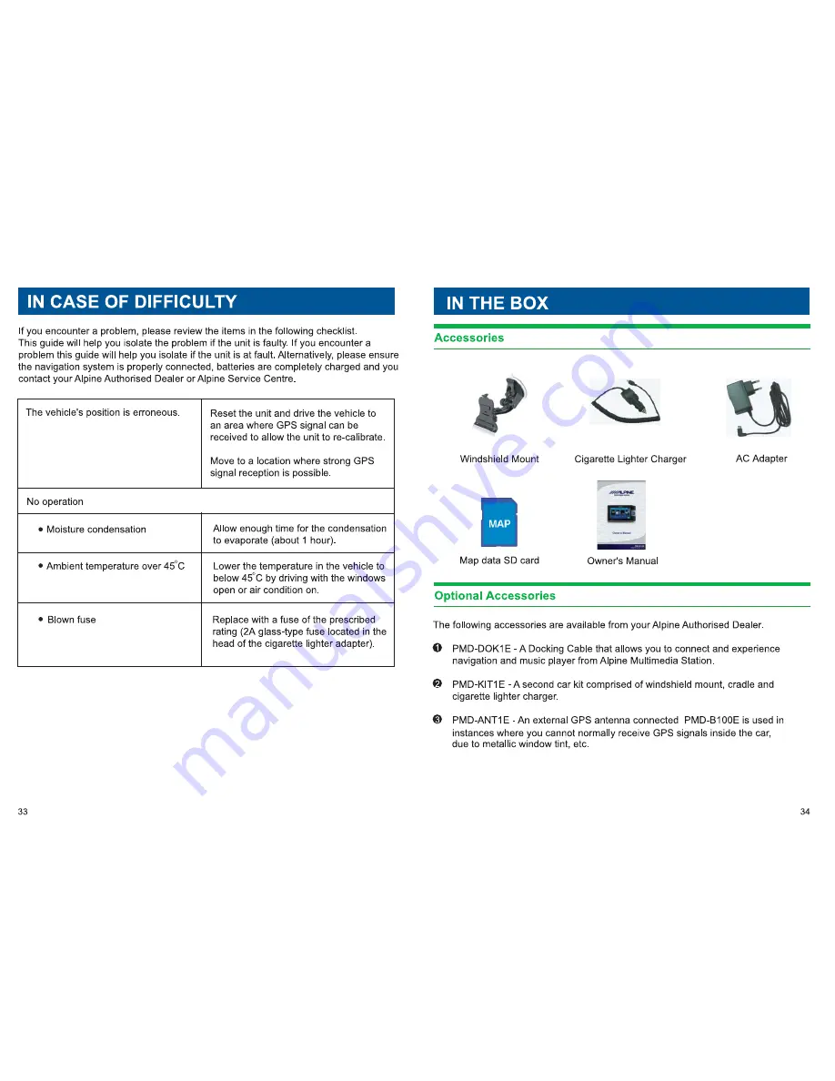 Alpine PMD-B100E Owner'S Manual Download Page 18