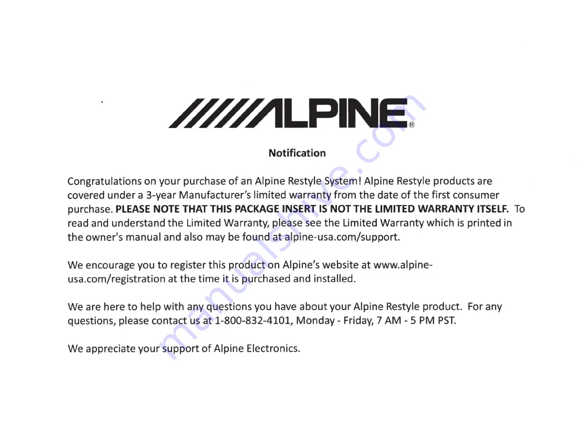 Alpine PSU-300CMV Installation Manual Download Page 15