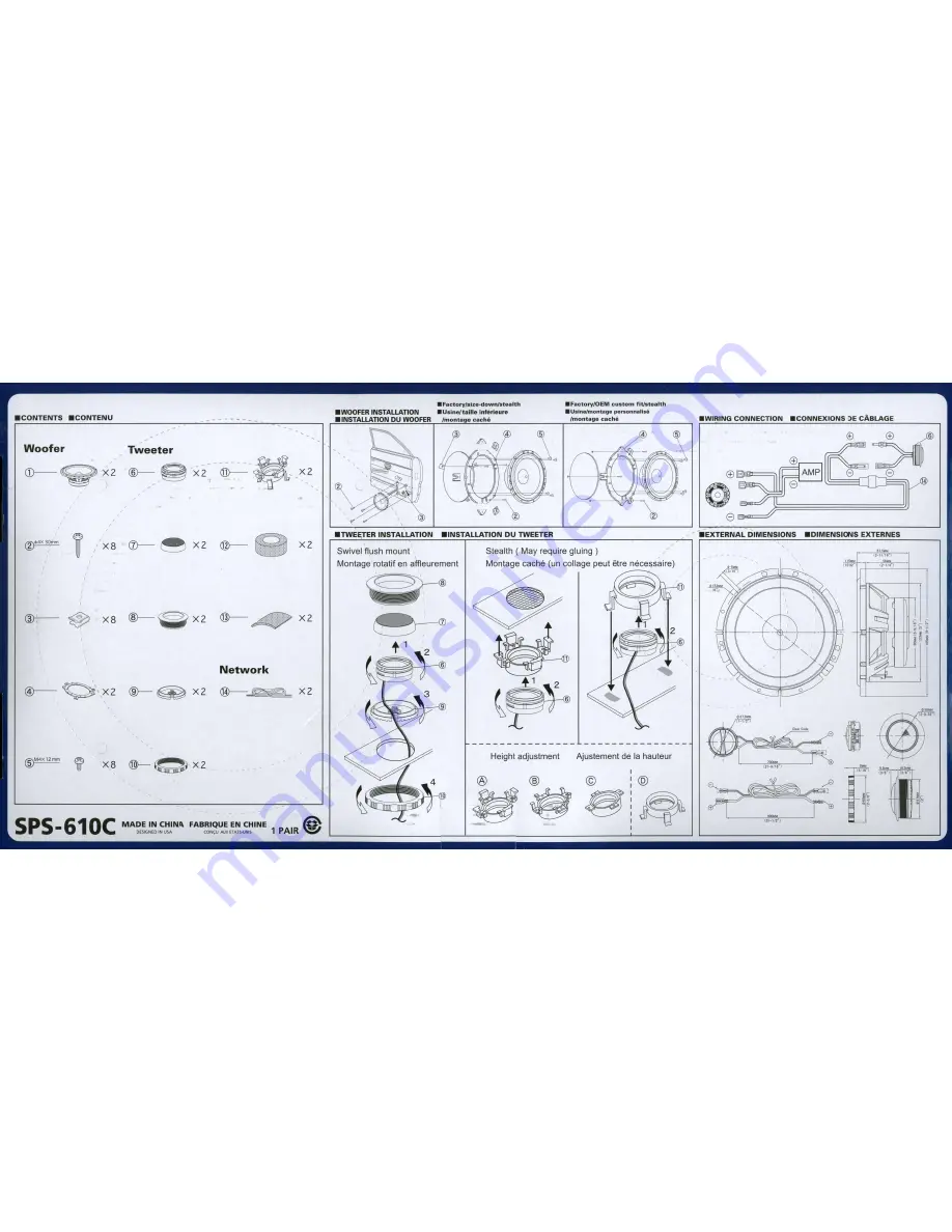 Alpine SPS-610C Скачать руководство пользователя страница 2