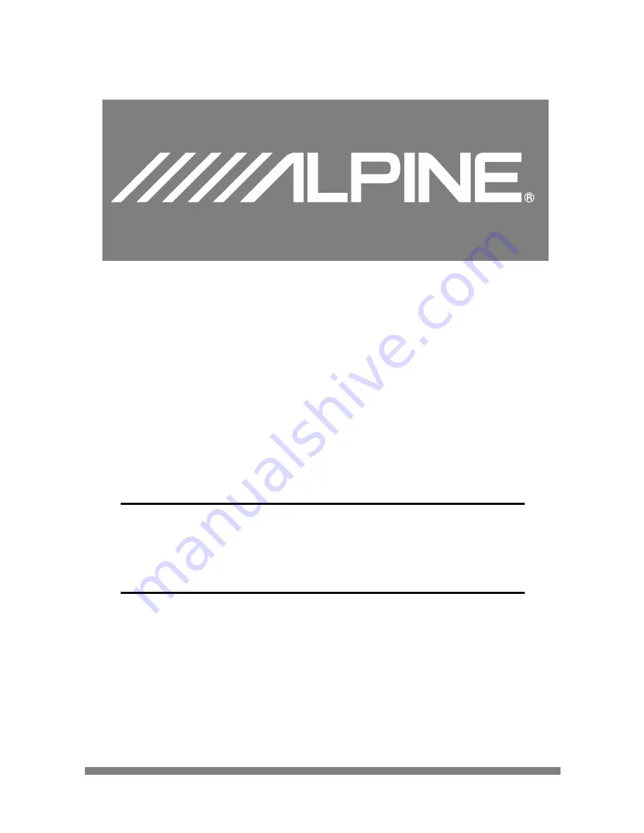 Alpine SWE-1244E User Manual Download Page 2