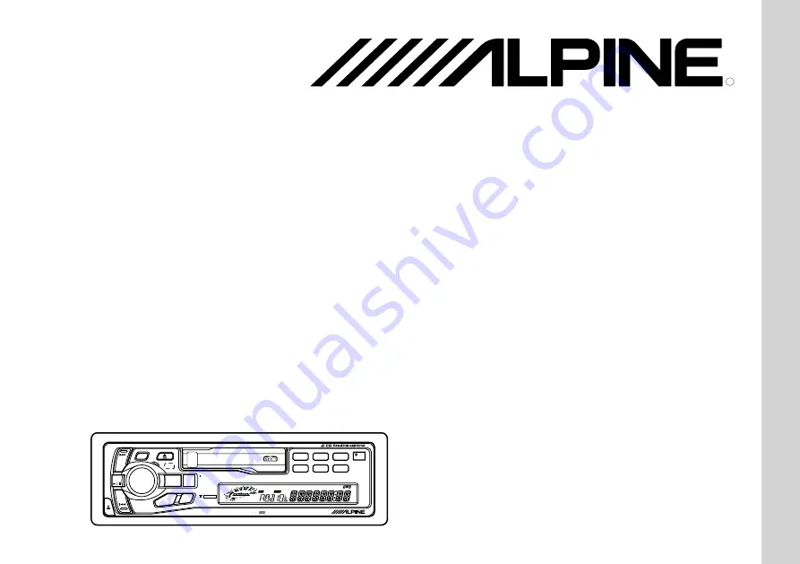 Alpine TDA-7561R Скачать руководство пользователя страница 1