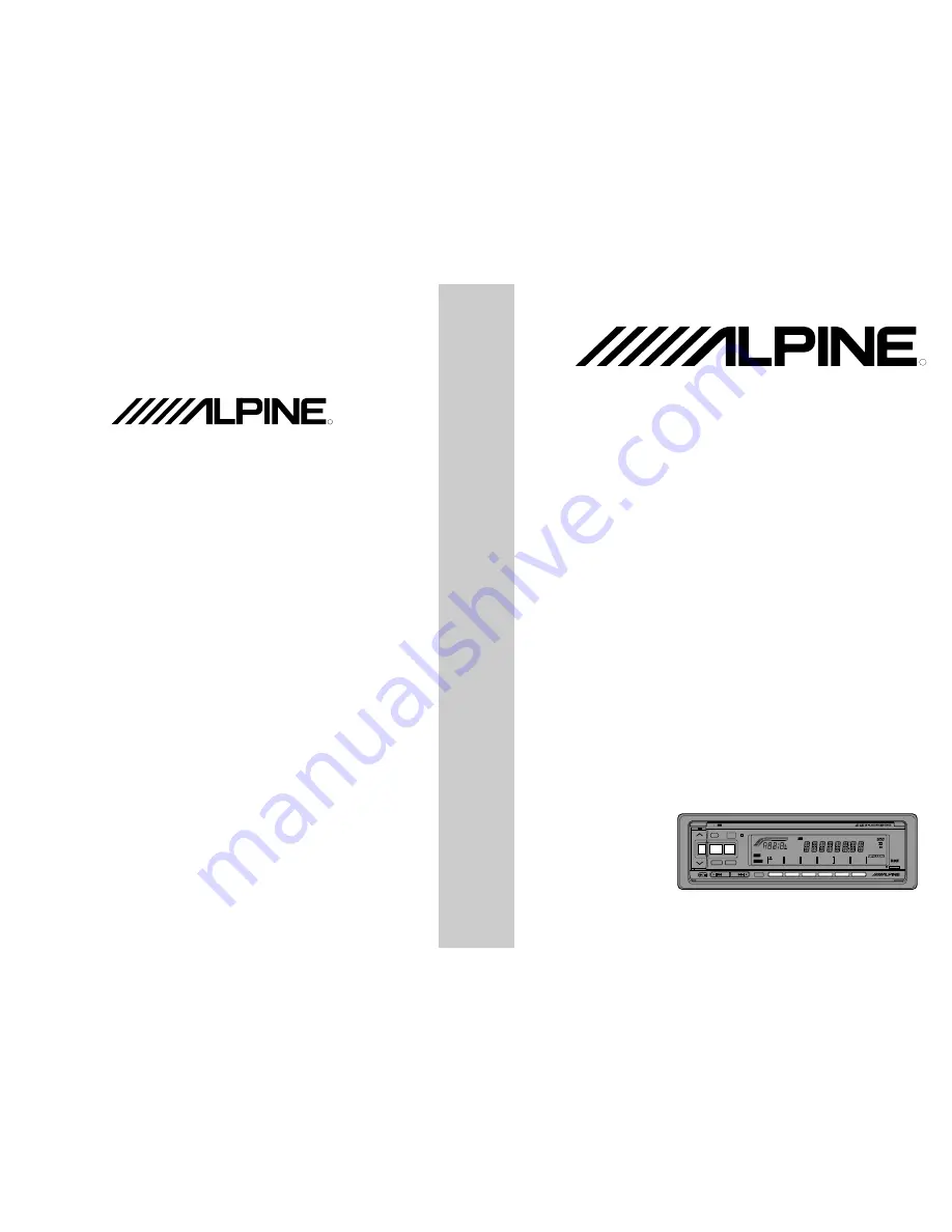 Alpine TDA-7565R Скачать руководство пользователя страница 1