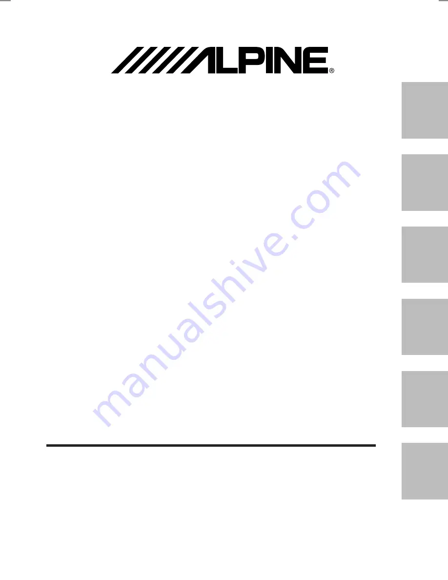 Alpine TME-M780 Скачать руководство пользователя страница 1