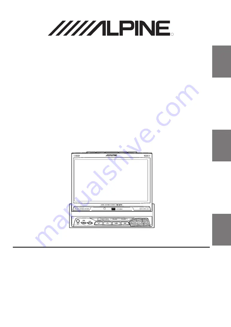 Alpine TME-M790 Owner'S Manual Download Page 1