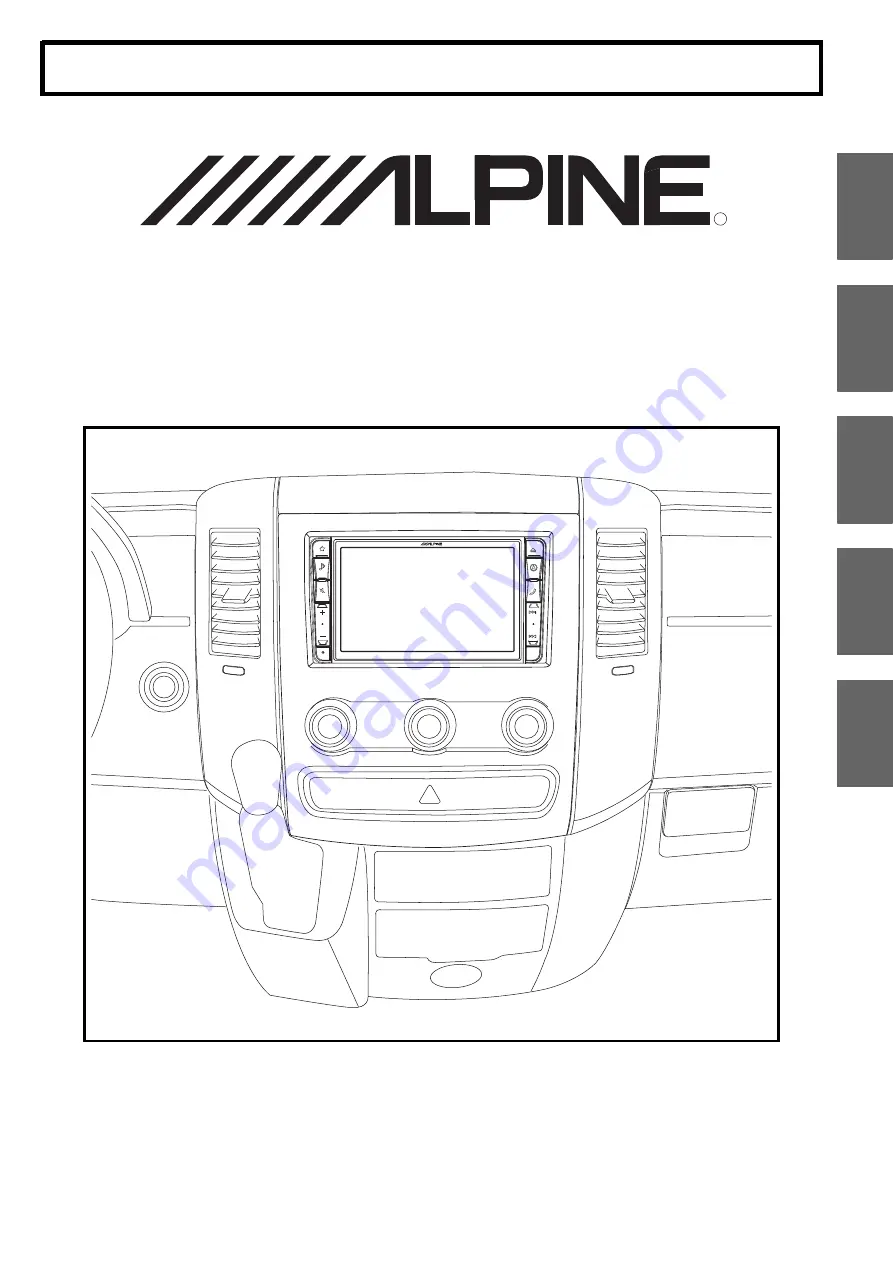 Alpine X800D-S906 Installation Manual Download Page 1