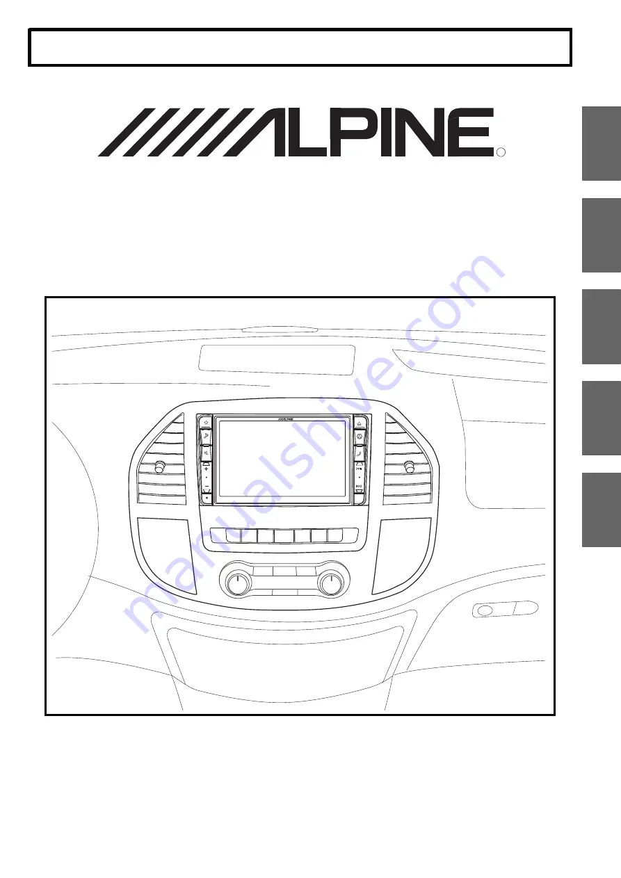 Alpine X800D-V447 Installation Manual Download Page 1