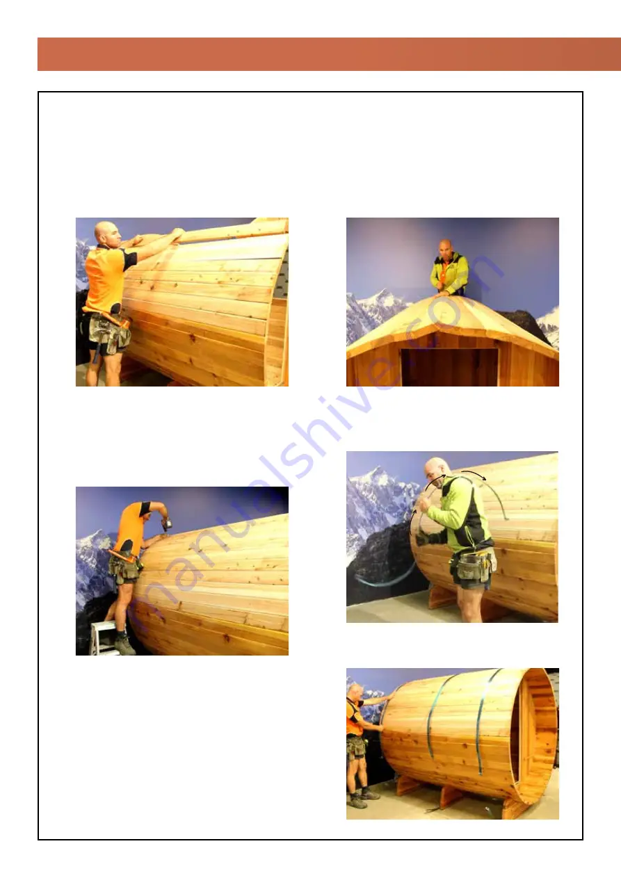 Alpinespas Cedar Barrel Sauna Assembly Manual Download Page 20