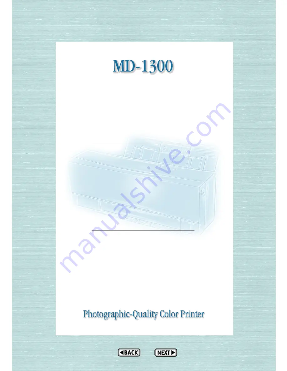 Alps Electric MD-1300 User Manual Download Page 11