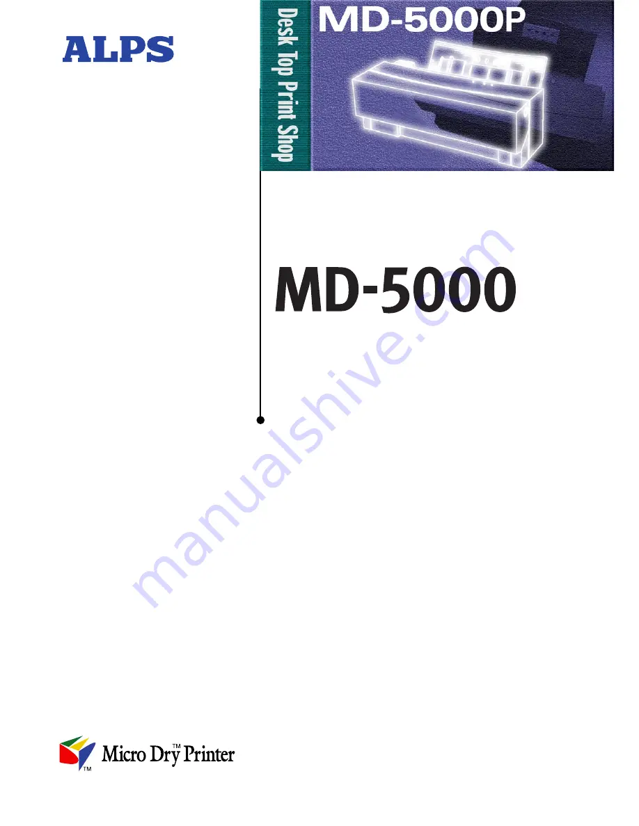 Alps Electric MD-5000P User Manual Download Page 1