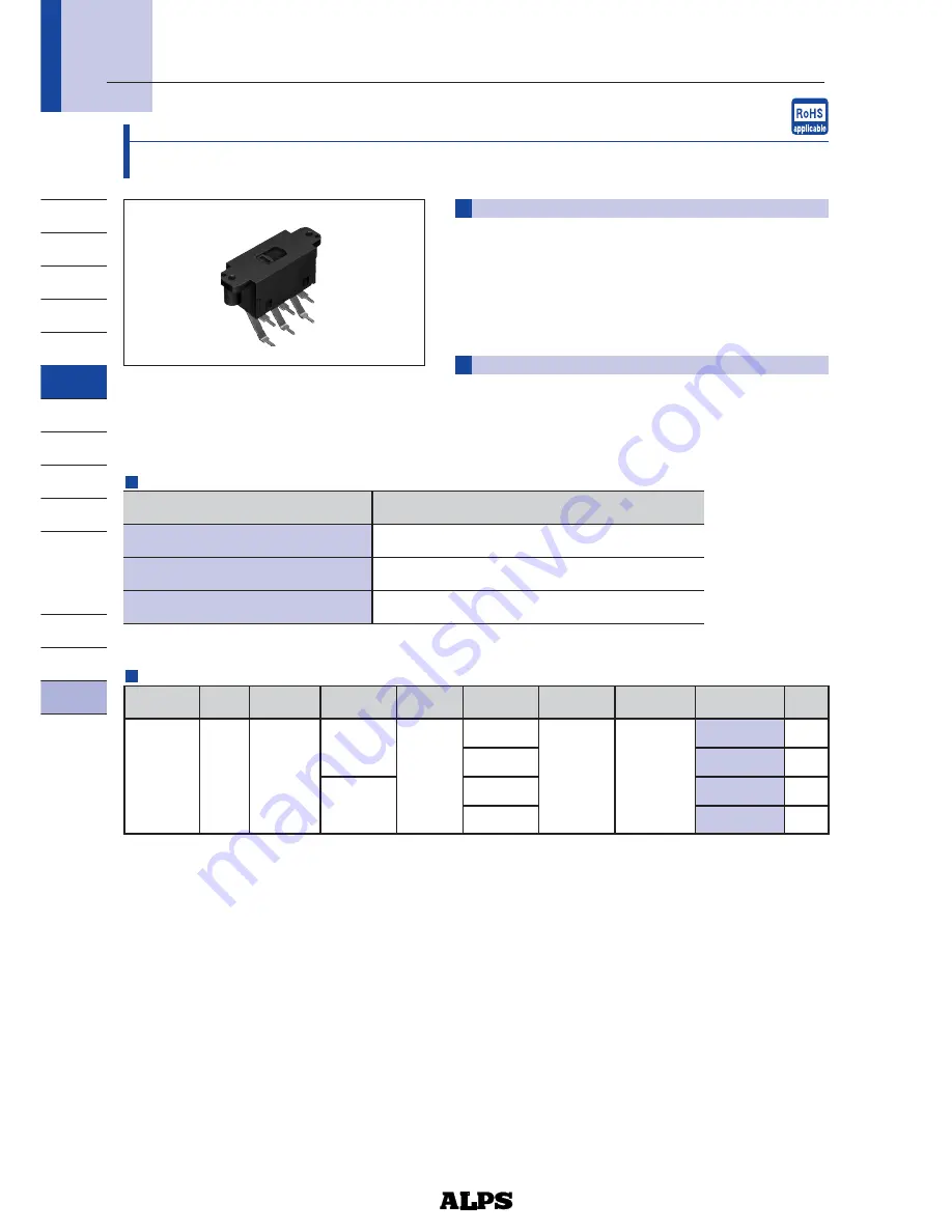 Alps Electric SDKP Series Specification Download Page 1