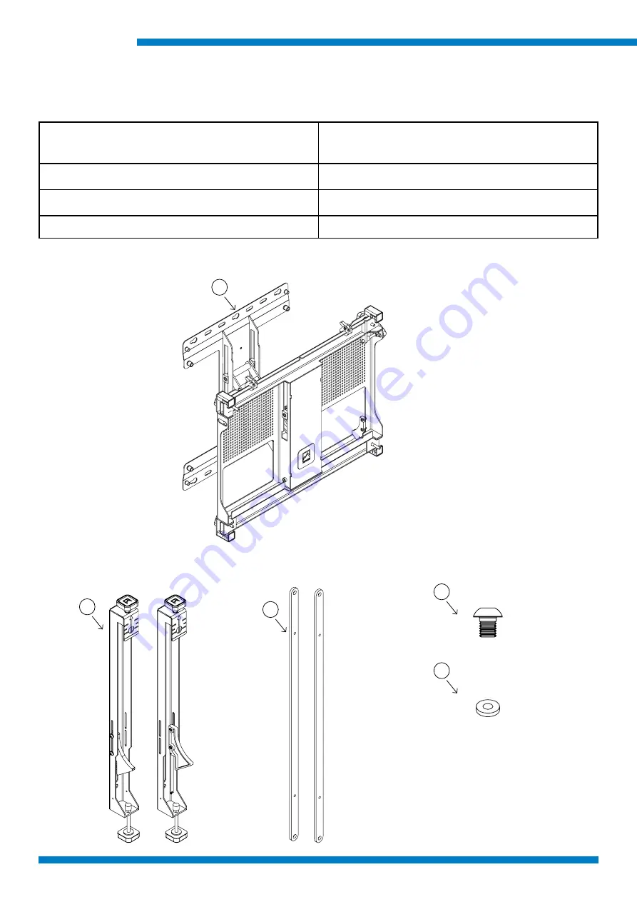 AlpsAV Soft-Touch Wall Mount Installation Manual & Parts List Download Page 2