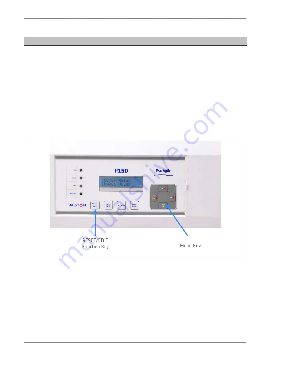 Alstom MiCOM P50 Agile P15D Technical Manual Download Page 42