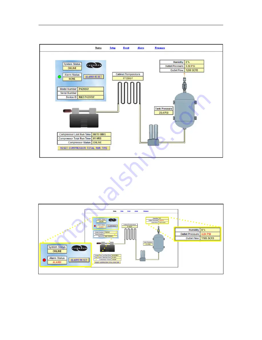 Altec AIR PUREGAS P4200W Series User Manual Download Page 55