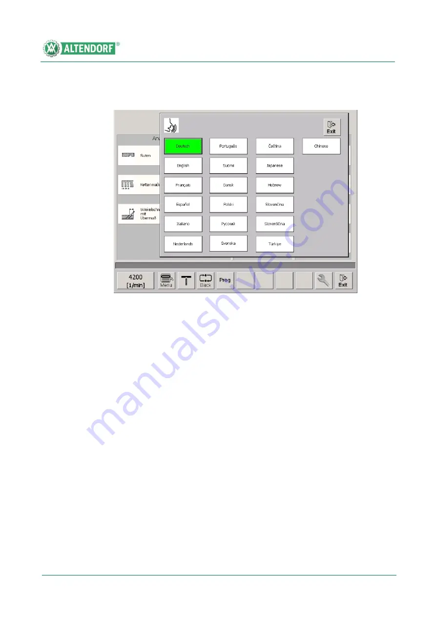 Altendorf ElmoDrive F45 Operating Manual Download Page 187