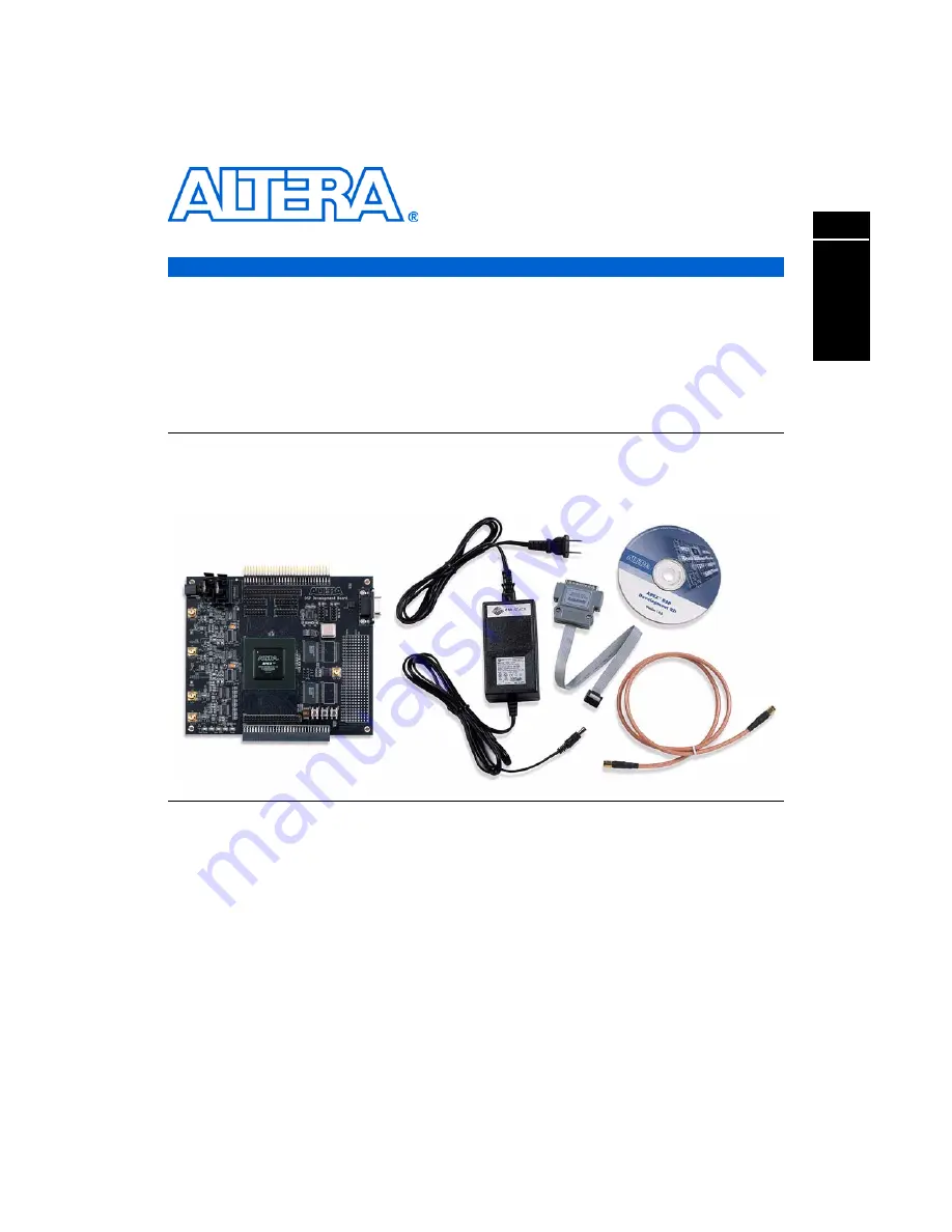 Altera APEX DSP Development Kit User Manual Download Page 9