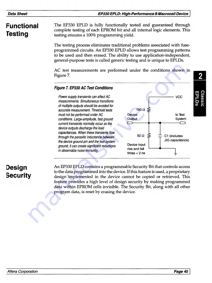 Altera Classic Data Book Download Page 55