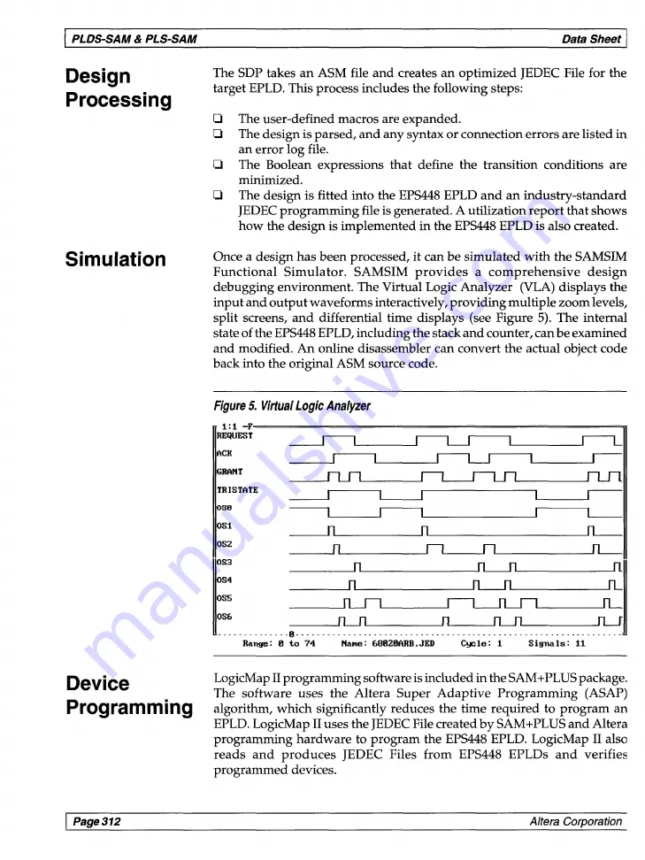 Altera Classic Data Book Download Page 322