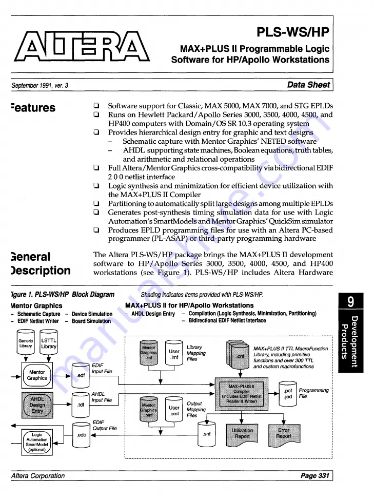 Altera Classic Data Book Download Page 341