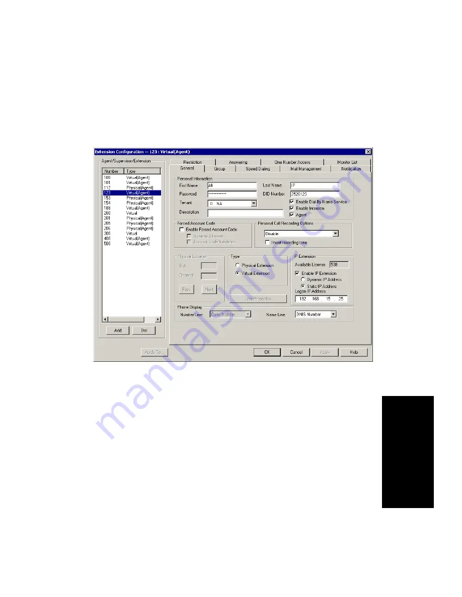 Altigen AltiContact Manager Version 4.6 Administration Manual Download Page 293