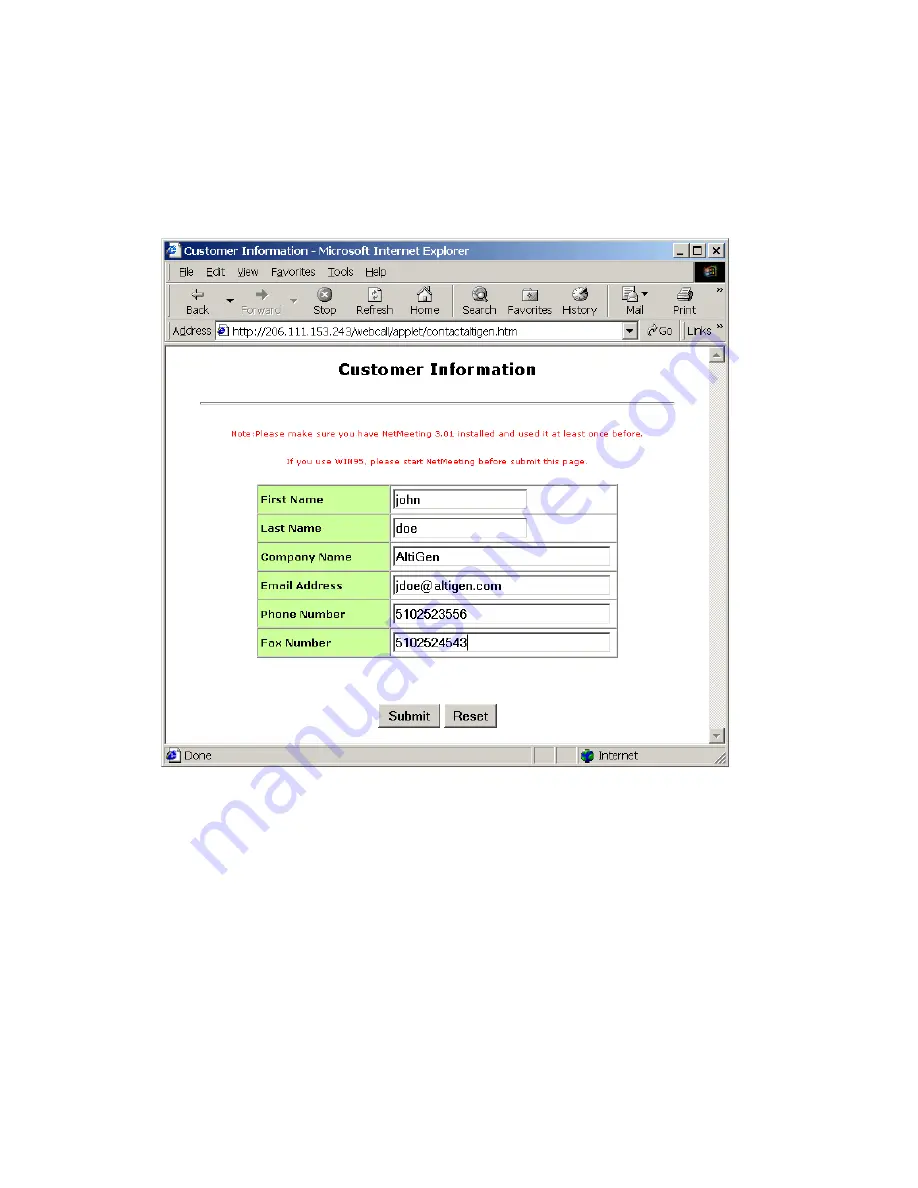 Altigen AltiContact Manager Version 4.6 Administration Manual Download Page 444