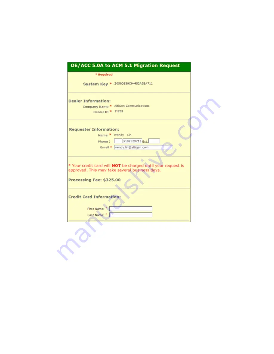 Altigen AltiWare ACC 5.1 Administration Manual Download Page 46