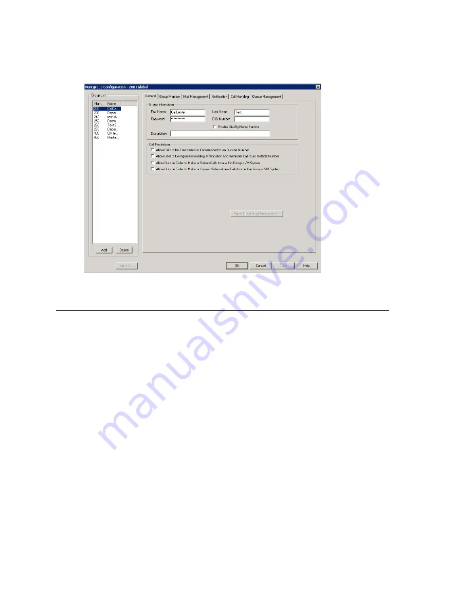 Altigen MAX Communication Server ACC 6.5 Administration Manual Download Page 274