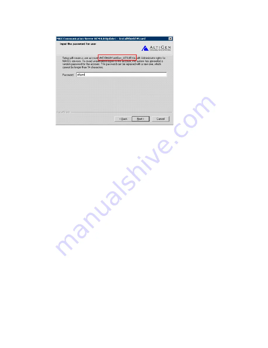 Altigen MAX Communication Server ACC 6.5 Administration Manual Download Page 401