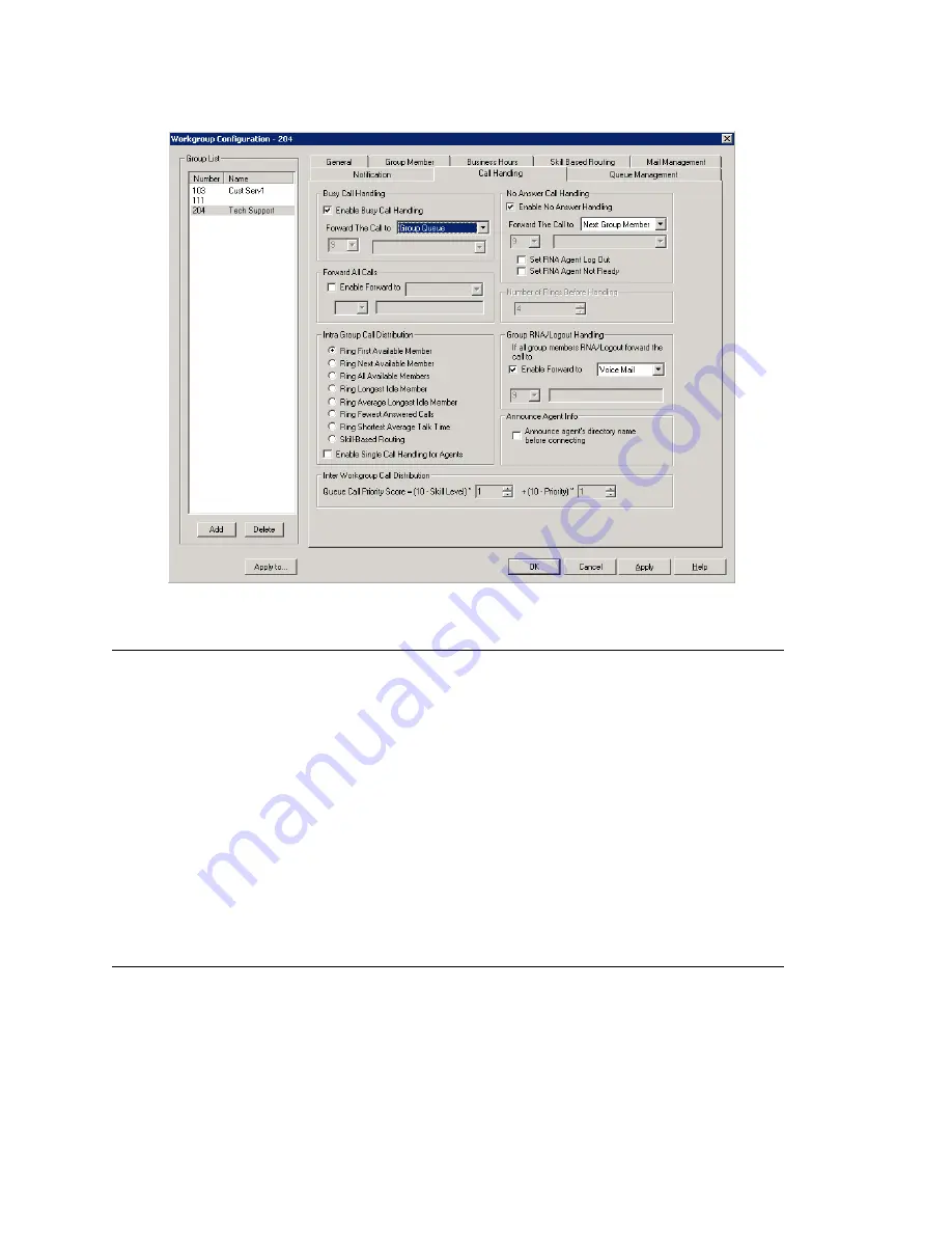 Altigen MaxACD Administrator Manual Download Page 182