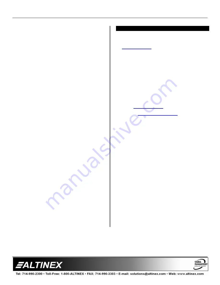 Altinex MT110-100/102 User Manual Download Page 26