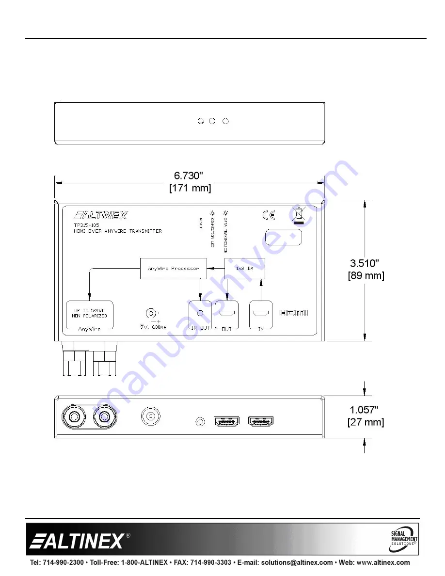 Altinex TP315-105 Скачать руководство пользователя страница 6