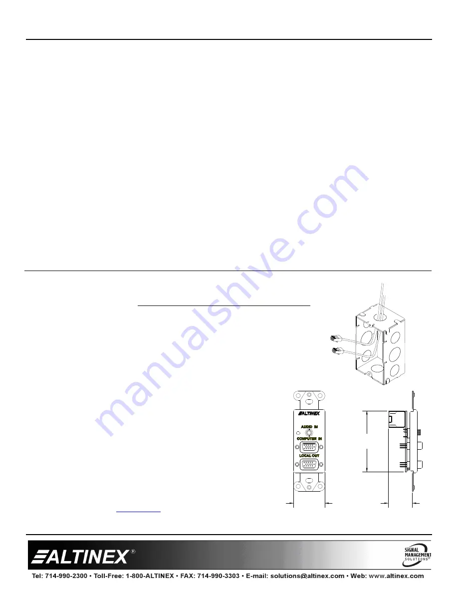 Altinex YZ810-106 User Manual Download Page 1