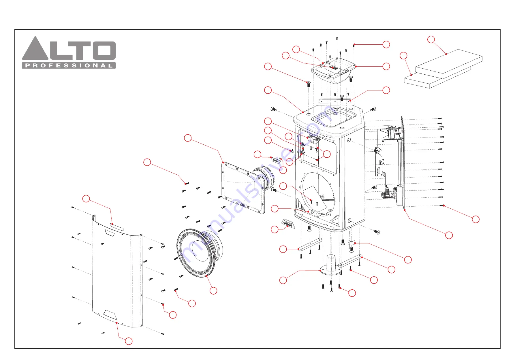 Alto Professional BLACK 10 Service Manual Download Page 43