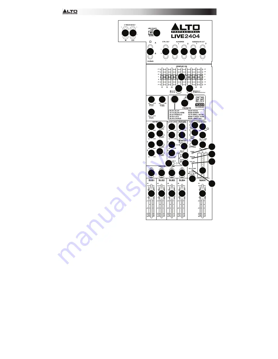 Alto Professional LIVE2404 User Manual Download Page 34