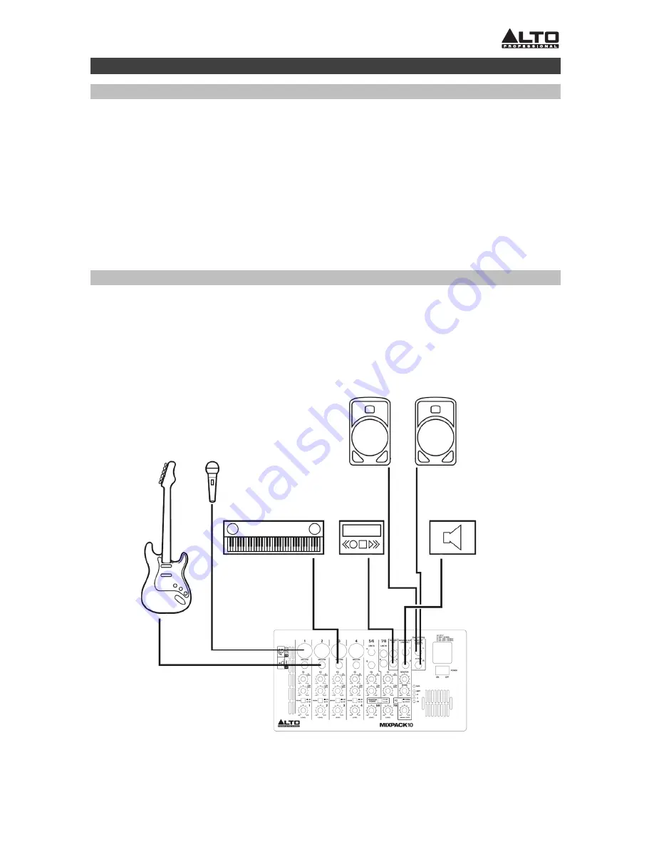 Alto Professional MIXPACK 10 User Manual Download Page 11