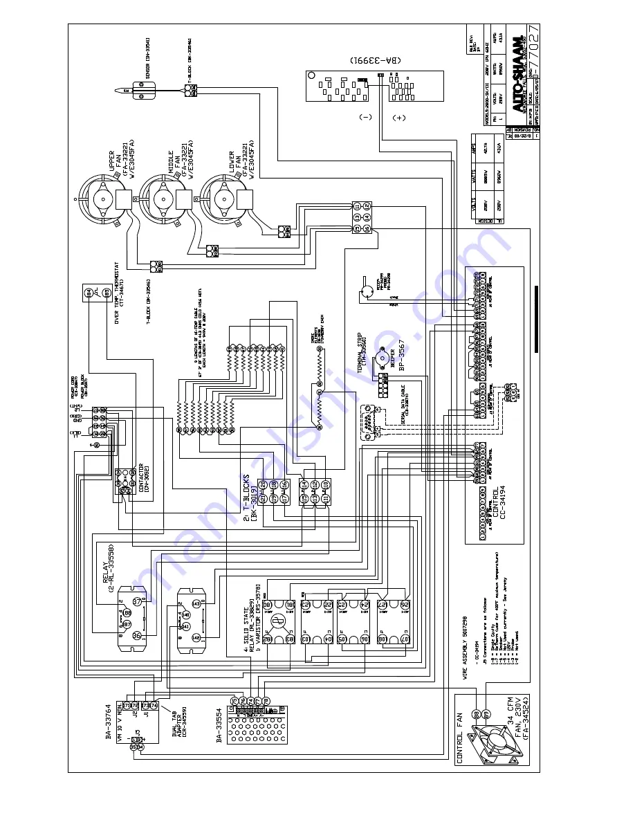 Alto-Shaam 2800-SK/III Installation Operation & Maintenance Download Page 34