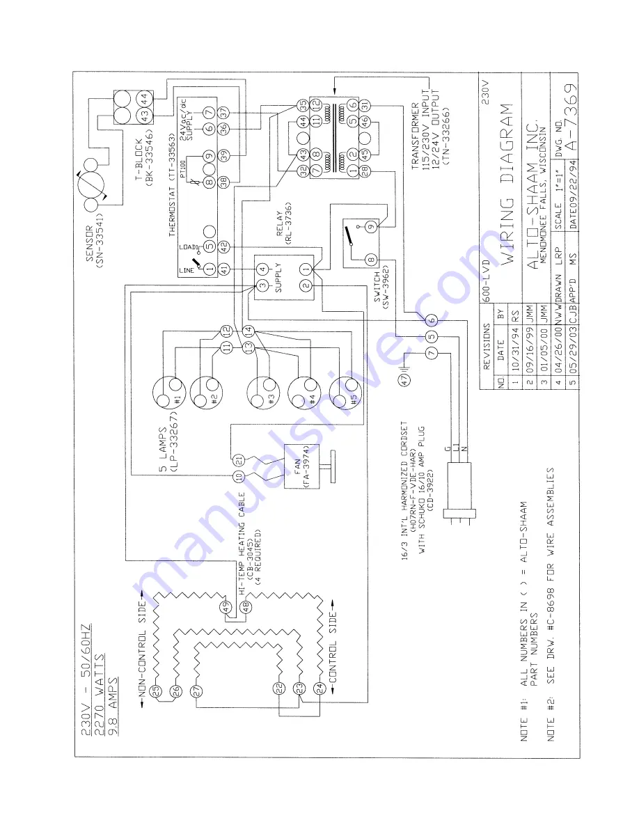 Alto-Shaam 600-LVD Скачать руководство пользователя страница 19