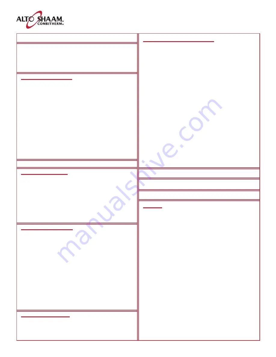 Alto-Shaam Combitherm 1008 Operation Manual Download Page 2