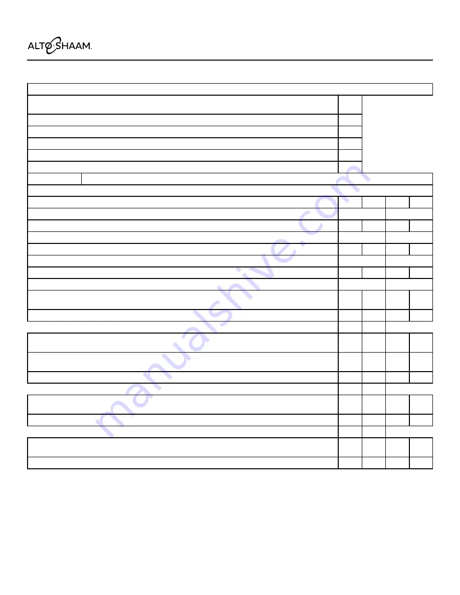 Alto-Shaam CT Express Combitherm CTX4-10E Installation Manual Download Page 37