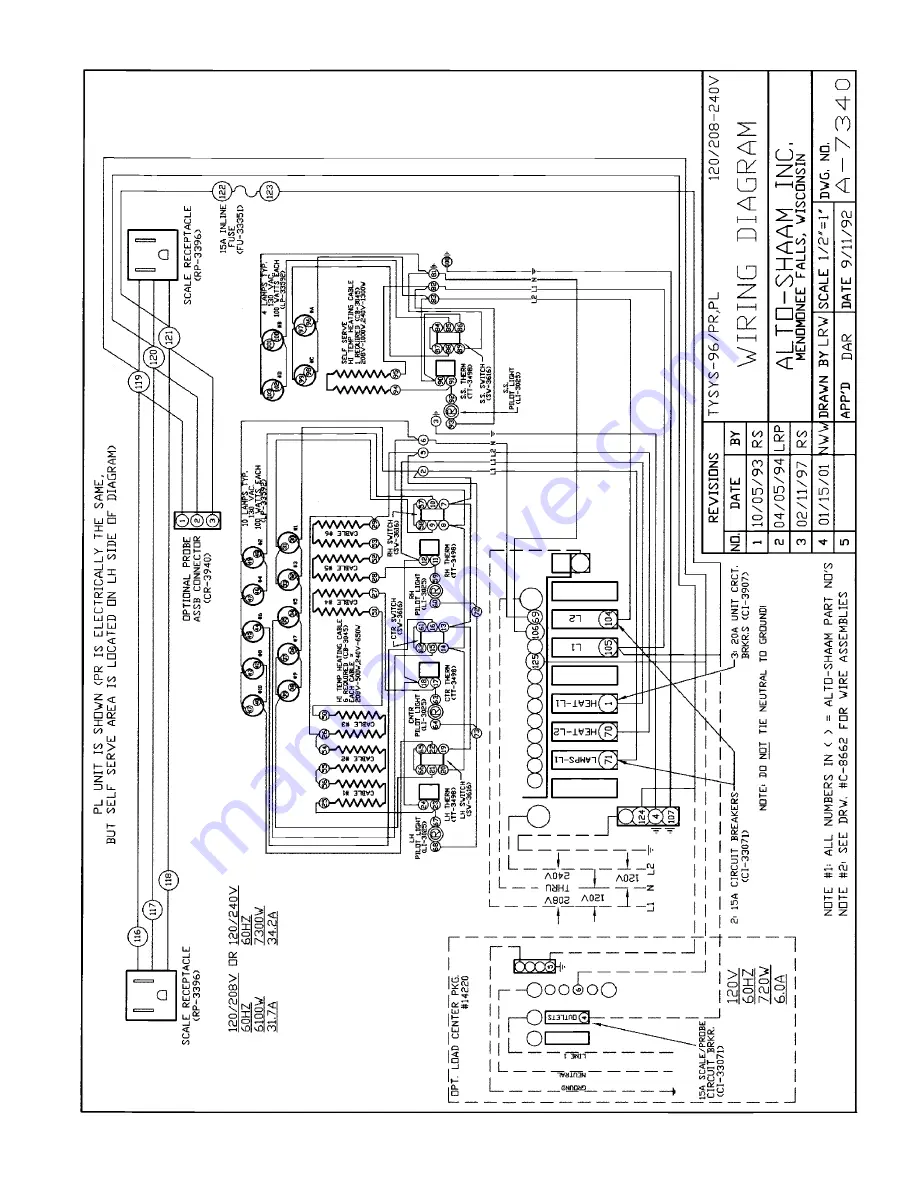 Alto-Shaam TY-96 Operation And Care Manual Download Page 31