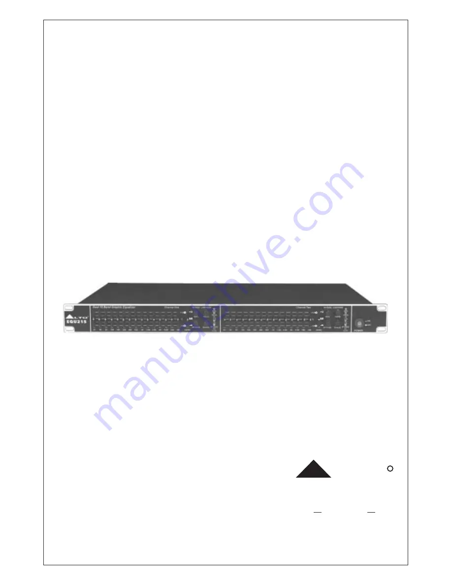 Alto EQU Series User Manual Download Page 1