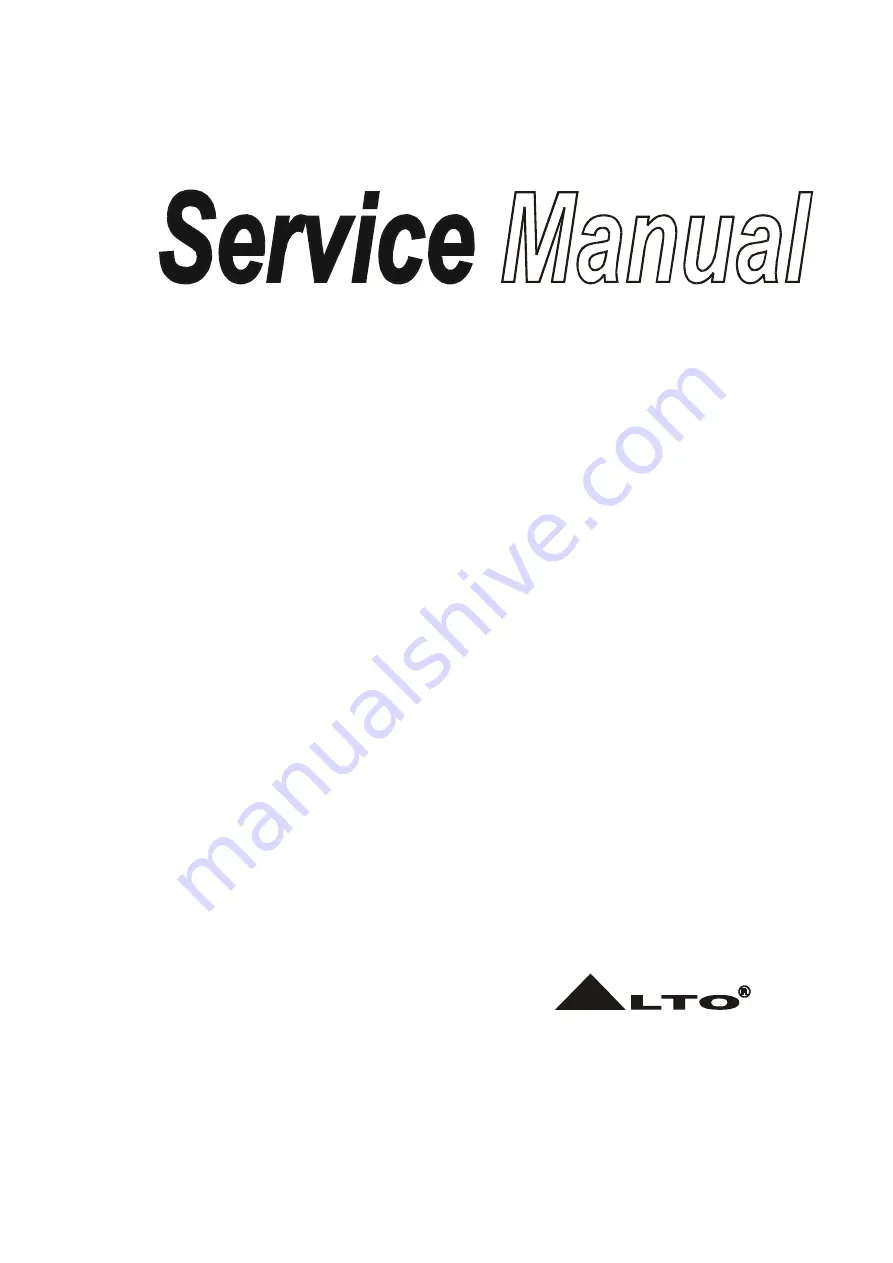 Alto LYNX-MIX124 USB Service Manual Download Page 1