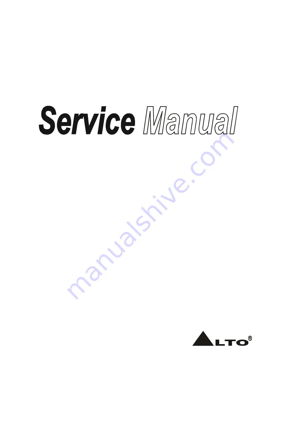 Alto PBM4 SISTEMA Service Manual Download Page 1