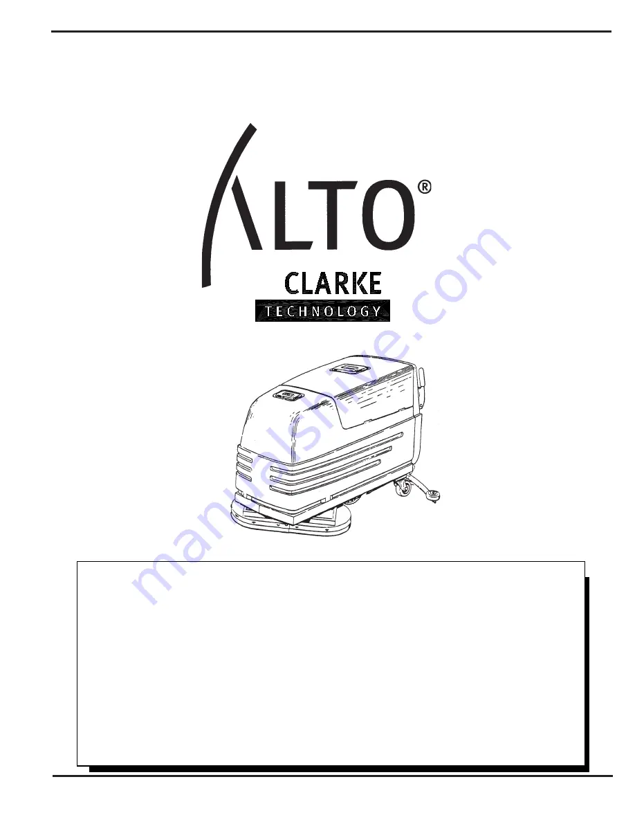 Alto Vision 21i Operator'S Manual Download Page 1