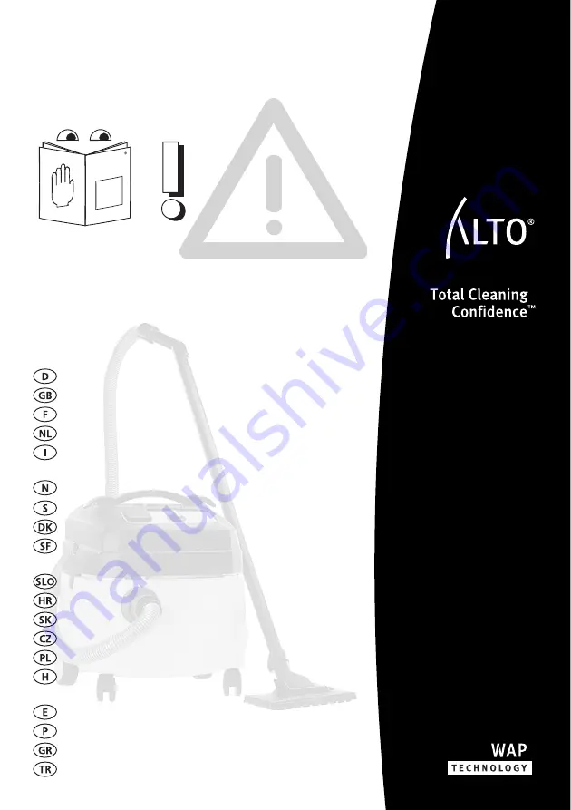 Alto WAP SQ 850-11 Operating Instructions Manual Download Page 1