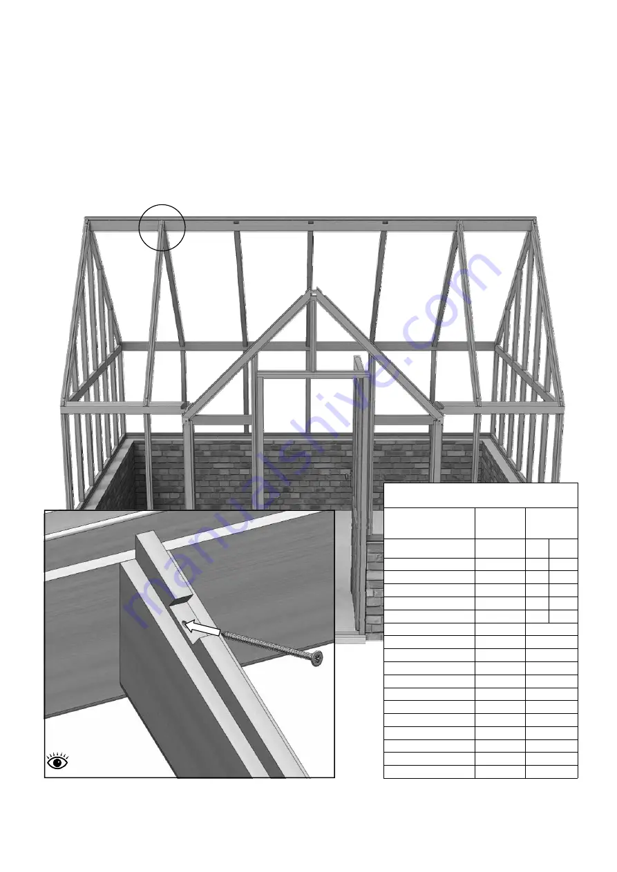 Alton Victorian Elmhurst Porch DW 9x12 Instruction Manual Download Page 33