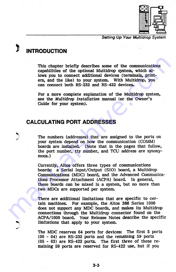 Altos Computer Systems V  386 Series Installation Manual Download Page 61