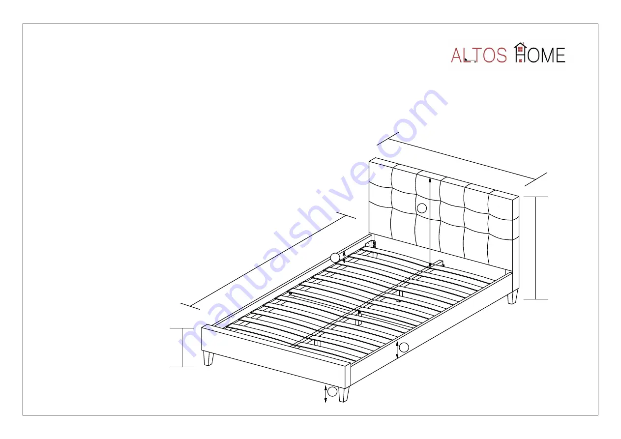 Altos Hermosa Bed Assembly Instructions Download Page 1