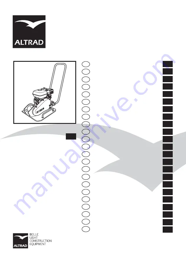 Altrad BELLE SF460 Operator'S Manual Download Page 1