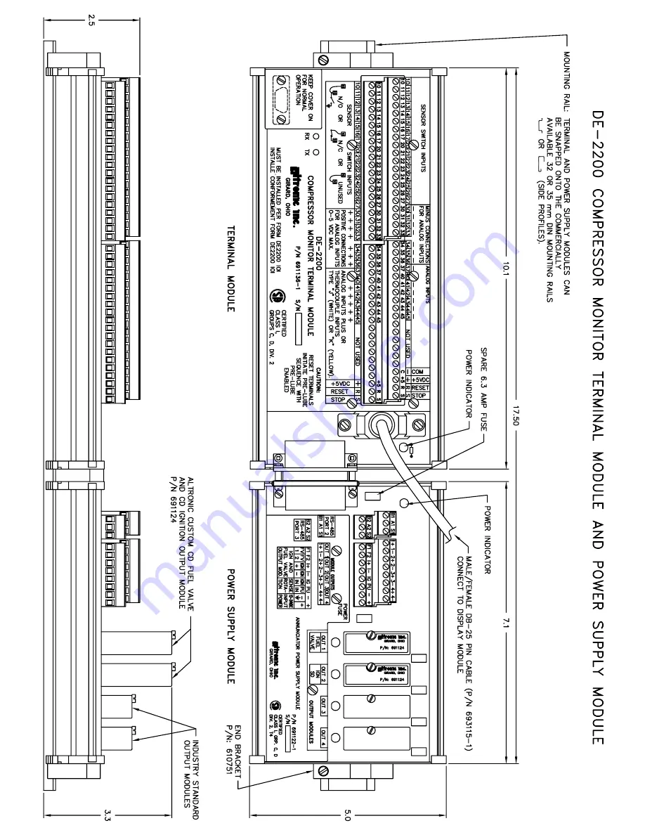 Altronic DE-2200 Operating Instructions Manual Download Page 40